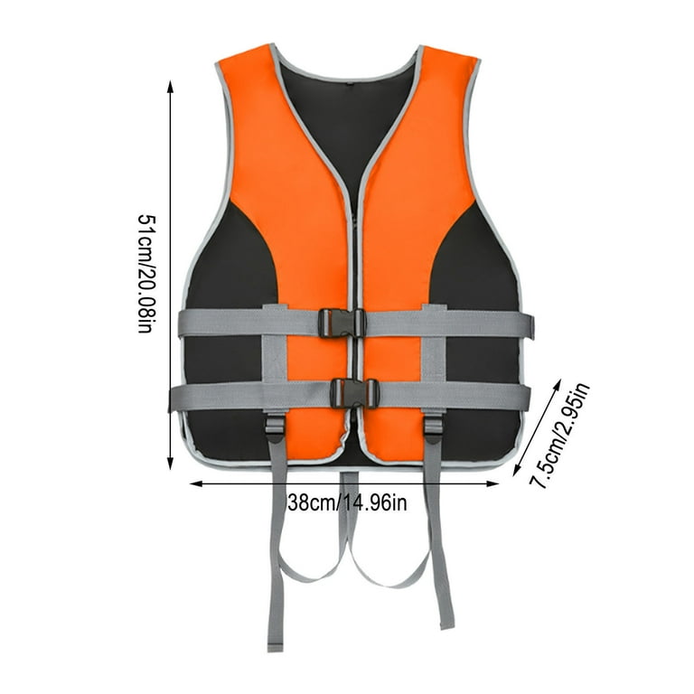 Adult Swim Buoyancy Vest High-Visibility Reflective Life Jacket