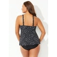 thumbnail image 2 of Swimsuits for All Women's V-Neck Twist Tankini Top, 2 of 3
