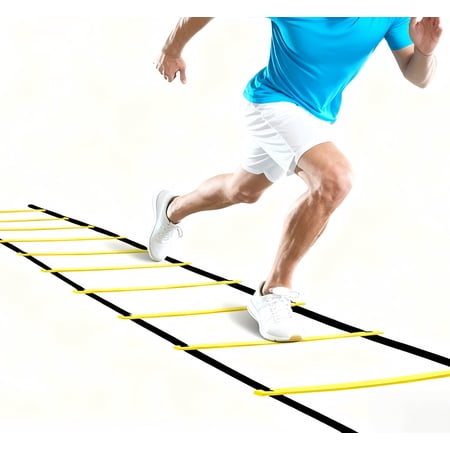 Pro 12 Rung 20ft Speed Training Agility Ladders with Carrying Bag
