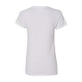 thumbnail image 3 of Gildan - Heavy Cotton Women’s V-Neck T-Shirt - 5V00L - White - Size: S, 3 of 3