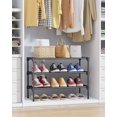 thumbnail image 4 of Organizador Apilable de 3 Niveles Kitsure para Zapatos 70 cm Negro, 4 of 8