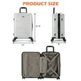 thumbnail image 2 of Gymax 20'' Luggage Hardside Suitcase w/Spinner Wheel & TSA Lock Silver, 2 of 10