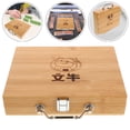 thumbnail image 3 of MOVTOTOP Boîte de Rangement en Bois Portable pour Tuiles de Mahjong avec Poignée pour Voyage et Rassemblements Beige, 3 of 7