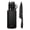 Black, variant on NULAS 8-Piece Kitchen Knife Set with Block for Chef, Stainless Steel Sharp Knives, Anti-Rust, Ergonomic Handle - Black