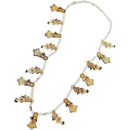 Original Tulsi Mala Necklace with Multi-Leaf 16 Radha-Krishna Locket – Vrinda-Tulsi Wood Necklace | Holy Basil Mala for Devotion & Spiritual Practice