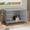 Silver, variant on Ironovahome 42" Heavy Duty Steel Dog Crate for High Anxiety Large Dogs, XL Large Dog Cage with Wheels & Removable Tray, Indoor Chew Proof & Escape Proof Dog Kennel