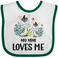 thumbnail image 3 of Inktastic Zebra My Mimi Loves Me Boys or Girls Baby Bib, 3 of 4