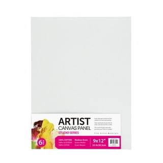 Artlicious Canvases for Painting - Pack of 12,4 x 4Inch Blank White Canvas  Boards - 100% Cotton Art Panels for Oil