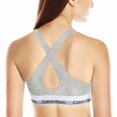 thumbnail image 2 of Calvin Klein Women s Modern Cotton Lightly Lined Bralette Grey Heather X Small, 2 of 4
