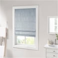 thumbnail image 3 of JERFIT Blue Basketweave Cordless Roman Shade for Windows, Thermal Room Darkening Energy Efficient Window Treatment, Polyester Fabric with Easy Lift Mechanism, 31" x 64", 3 of 10