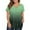 Green, variant on TQWQT Womens Tops Plus Size 4x-5x Summer V Neck Criss Cross Shirts Gradient Print T-Shirt Short Sleeve Shirts Loose Fit Casual Tunic Tops Navy 4XL