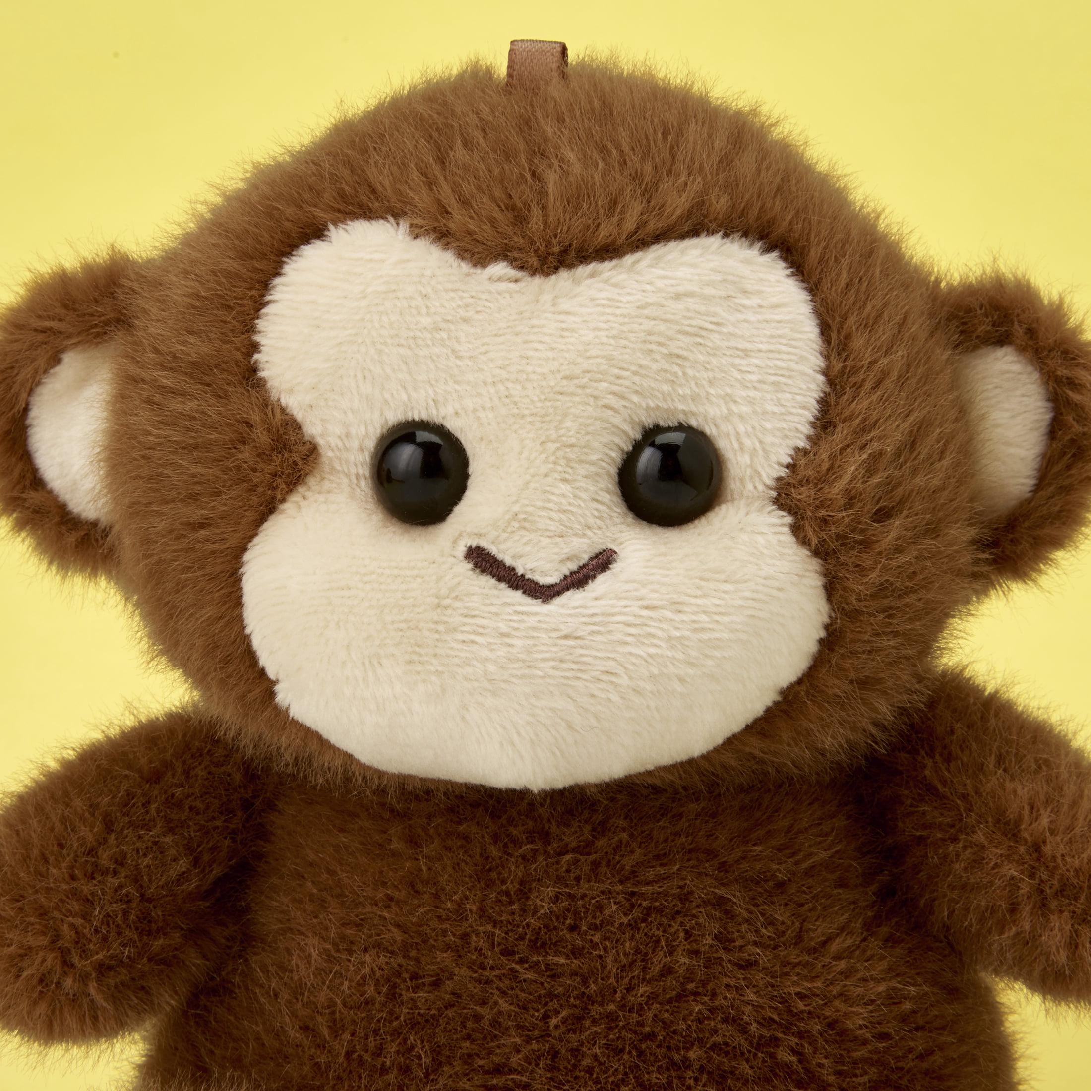 Buttercups Monkey Plush Toy 4.5 inch – Small Stuffed Animal for Kids, Soft Brown Monkey, Mini Plush Gift