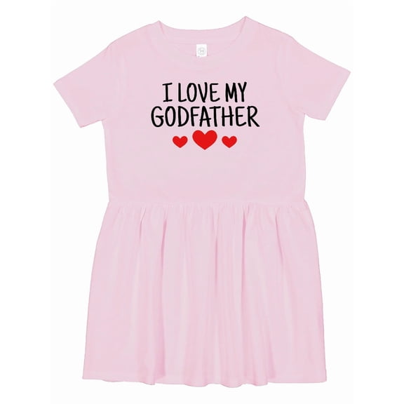 Inktastic I Love My Godfather Girls Toddler Dress