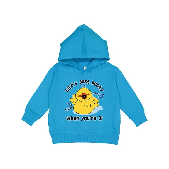 Inktastic Life's Ducky 2nd Birthday Toddler Hoodie