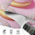 thumbnail image 6 of Yayeee Runner Rug for Bedroom 2'x6' Machine Washable Hallway Non Slip Mat, Light Pink Doughnuts, 6 of 8