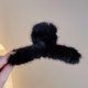 thumbnail image 1 of Pinza de pelo grande de felpa para mujer, para otoño e invierno, con lazo, con forma de tiburón, para tocado, 1 of 6