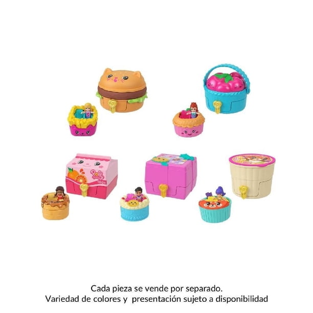 Set de Juego Polly Pocket Compacto Reveal Comidita Rápida