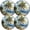 Black1525, variant on Electric Stove Burner Covers,4 Pcs Round Gas Burner Cover,8 and 10 Inch,colorful lollipop in the center of isolated round frame