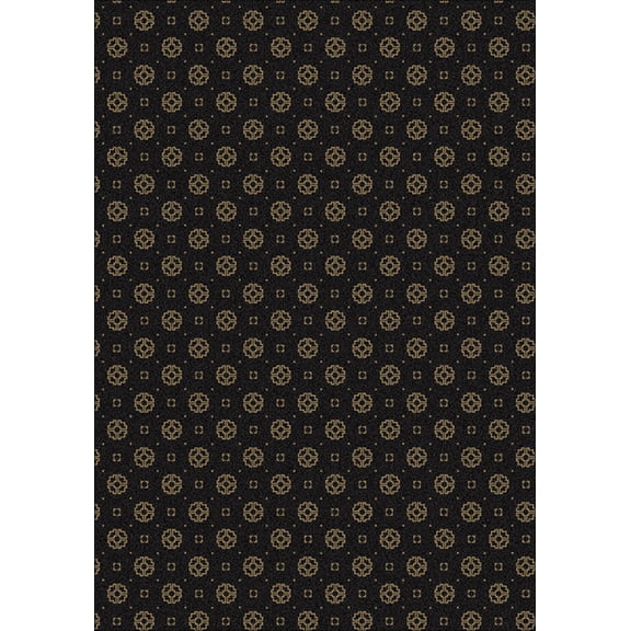 Milliken Imagine Area Rug ASIANA NOBLE BLACK Asiana Noble Dotted Bulbs 10 9 x 13 2 Rectangle