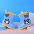 thumbnail image 2 of Generic Kids Rain Boots Toddler Rain Shoes New Cartoon Print Unisex Comfortable Fashion Children's Rain Boot Waterproof Boots for Boys and Girls(4.5-5 Years,Blue), 2 of 7