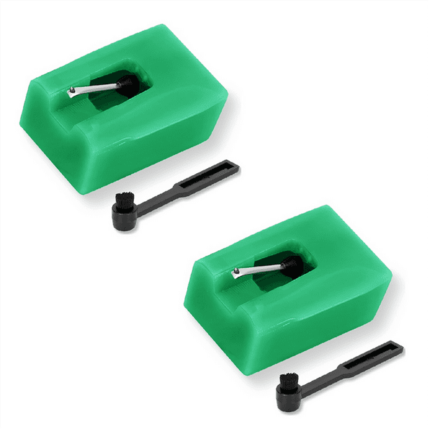 ATN95E Replacement Stylus Compatible With AT-LP120-USB AT93 AT95 Turntable, Diamond Record Player Needles Replacement Stylus With Phono Brush (Not For LP120X-USB), Red