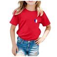 thumbnail image 1 of TZEWGL T-Shirts For Kid Sport Prints Short Sleeve Round Neck Basic Blouse For Newborns size 3-4T, 1 of 5