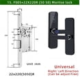 thumbnail image 2 of IP65 Waterproof Lock Electronic Smart Door Lock With Fingerprint/Smart Card/Password/Key/APP Unlock ,Integrated Smart Home, 2 of 6