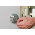 thumbnail image 4 of Kwikset Single Cylinder Deadbolt with SmartKey, Satin Nickel Finish, 4 of 7