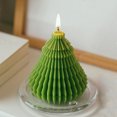 thumbnail image 4 of Xihbxyly Vela de Árbol de Navidad, Aromaterapia, Decoración Navideña, Diseño Festivo En Forma de Árbol, Acogedora Luz para El Hogar, Regalo Perfecto de Navidad, Cera de Soja Ecológica, Tamaño 7 X 9,5, 4 of 5