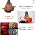 thumbnail image 4 of Manta poncho EzRallora Boho Chic, portátil, marrón, 4 of 7