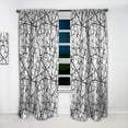 thumbnail image 2 of Designart 'Black Web Pattern' Modern & Contemporary Curtain Panel, 2 of 5