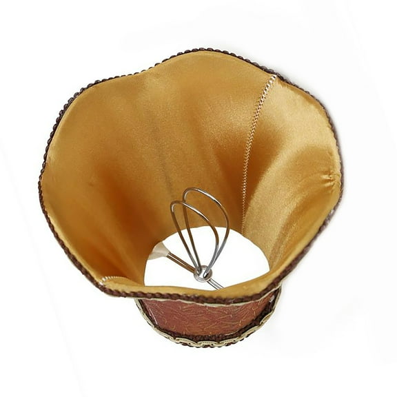 Pack of 3 Elegant Clip on Lamp Shades Lamp Shell Lighting Cover Fabric Texture Suitable for Chandeliers and Wall Sconces