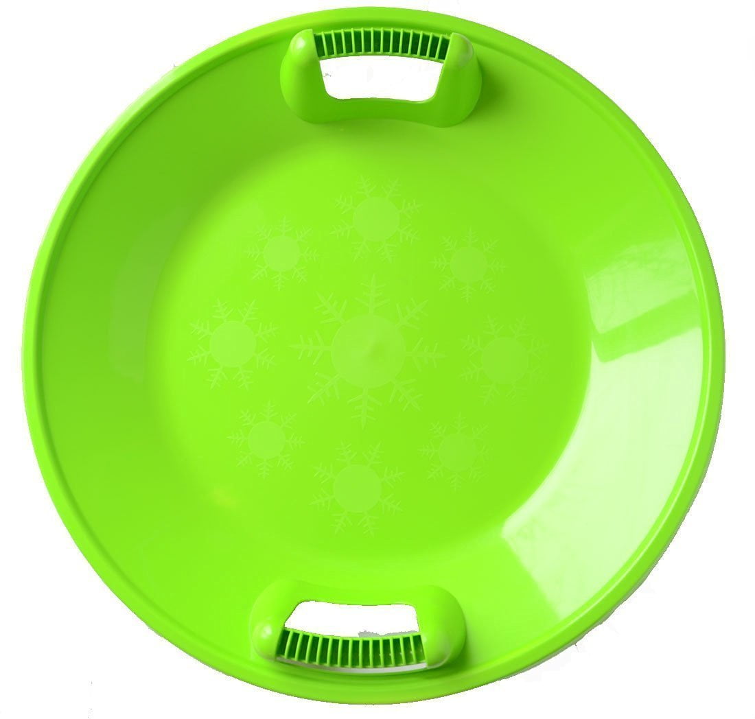 e-joy Plastic Saucer Sled, Snow Sled Saucer, Kids Winter Snow Saucer, 25" Diameter by