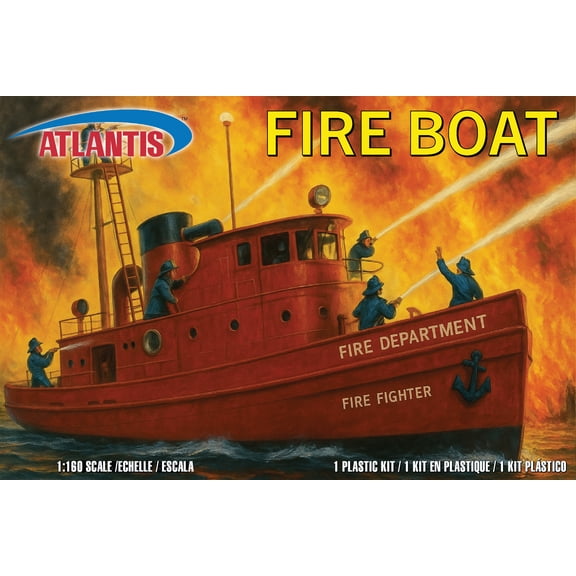 Fire Boat - Harbour Fire Department 1/160 Scale Model Kit