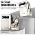 thumbnail image 3 of for Google Pixel Fold 5G Case,Slim Thin Lightweight Hidden Bracket Stand Electroplated Frame Shockproof Protective Phone Case with Hinge Protection for Google Pixel Fold 5G 2023 (Silver), 3 of 14