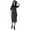 Dark Gray, variant on Moomaya Womens Straight Short Sleeve Dress Plain Casual Relaxed Fit Dresses w/ Pockets