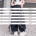 thumbnail image 2 of XXWXYD Girl's Baggy Cargo Pants Y2𝖪 Drawstring Barrel Parachute Pants High Waisted Jogger Sweatpants Streetwear Kids Girl Wide Leg Cargo Pants, 2 of 4