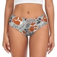 thumbnail image 1 of Fotbe Vintage Blue Fox Family A Calzones Estampados para Mujer – Ropa Interior de Algodón, Cómoda, Suave y Elástica-Medium, 1 of 6