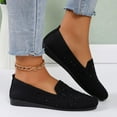 thumbnail image 5 of Black Comfortable Slip On Flat Shoes With Round Toe And Rhinestone Decoration For Women Casual Style, 5 of 9