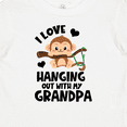 thumbnail image 4 of Inktastic Monkey I Love Hanging out with My Grandpa Boys or Girls Baby T-Shirt, 4 of 5