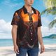 thumbnail image 3 of Balery Tree Hollow Meditating Giraffe Camisas hawaianas de manga corta para hombre, camisas playeras de corte holgado, camisas de vacaciones con botones,X-Large, 3 of 7