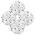 thumbnail image 6 of Round Plate Mat 15.4x15.4 Inchesx1 Placemat Table Mat Kitchen Mat Coffee Mat Fabric Thick, Strong Wear-Resistant, Heat Resistance Black Circle, 6 of 7
