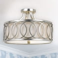 thumbnail image 3 of 285-SA Crystorama Lighting Graham - 3 Light Flush Mount-Antique Silver Finish, 3 of 8