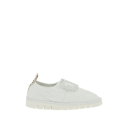 

Roger vivier viv winter puffy slipper with strass buckle
