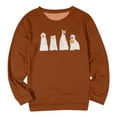 thumbnail image 3 of TINZ Chandail à Capuche Imprimé Chiot Animal Mode Décontractée Automne et Hiver Col Rond à Fermeture à Glissière pour Femmes, 3 of 3