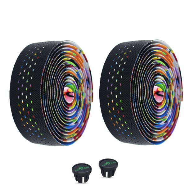 Cinta De Manillar Bicicleta 1 par de correas para manillar de bicicleta de carretera, empuñaduras para manillar de bicicleta, cinta envolvente (multicolor)