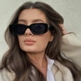 thumbnail image 2 of Gafas de sol cuadradas 2021 para mujer, gafas de sol rectangulares pequeñas de viaje de marca de lujo para mujer, gafas de sol Retro a la moda para mujer Tan Jianjun unisex, 2 of 2