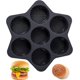 thumbnail image 1 of Silicone Hamburger Bun Mold 7 cavity loaf pan Non Stick Baking Pannon-stick pan easy to release, 1 of 4