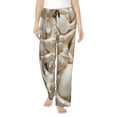 thumbnail image 2 of Goofa Starfish and Sea Shells Printed Soft Pajama Pants for Women, Wide Leg Comfy Casual Lounge Yoga Pants-Small, 2 of 9
