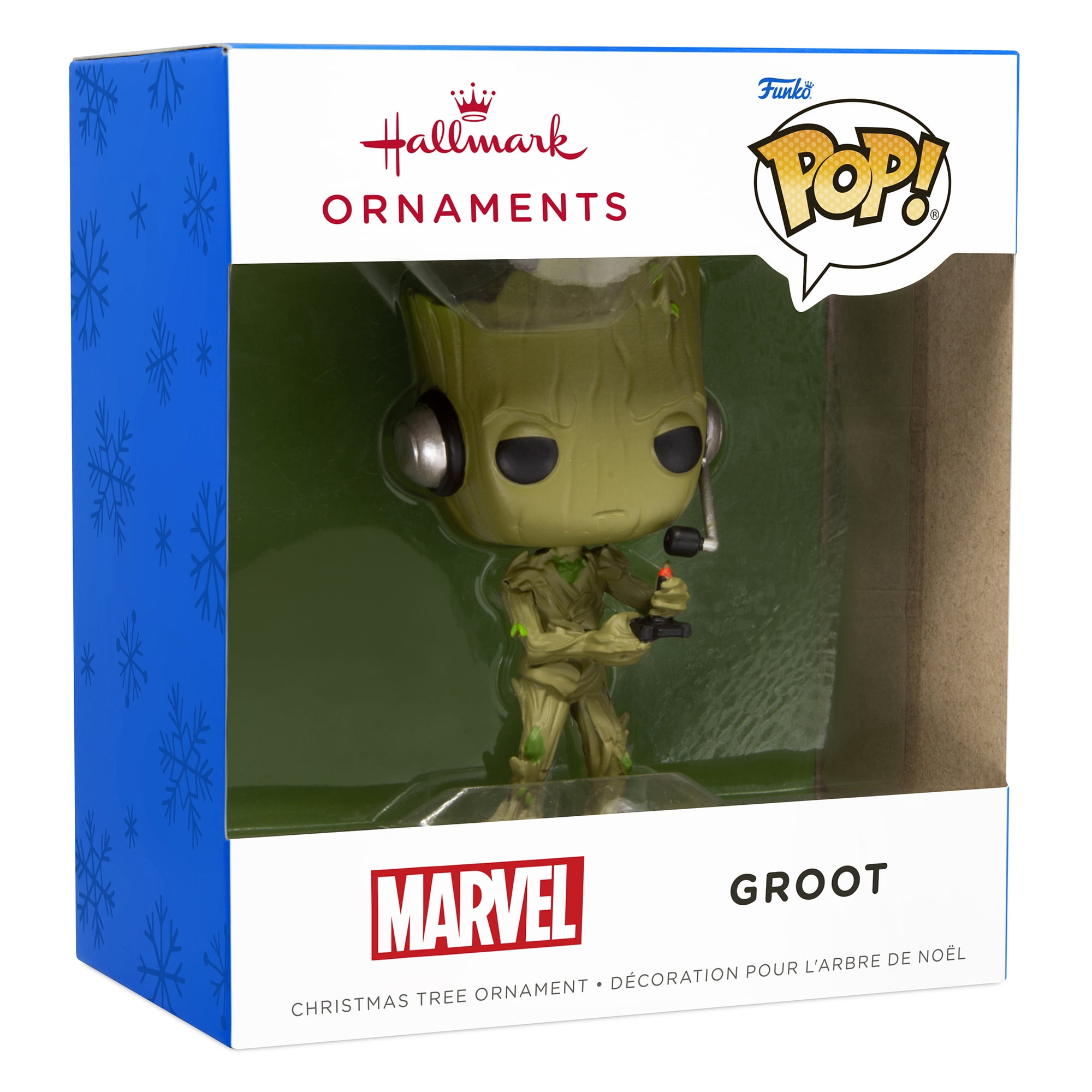 Décoration Hallmark de Noël, Groot jouant à un jeu vidéo, Marvel, Funko POP!, articles-cadeaux de culture populaire